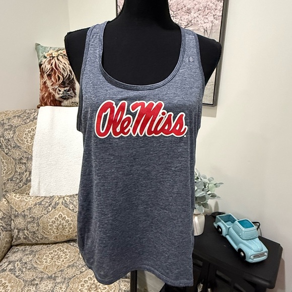 Old Miss Champion Red and Blue Sleeveless Top - Picture 1 of 5